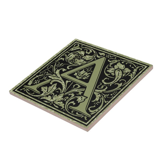 Carreau Marquez avec des lettres un premier monogramme de (Côté)