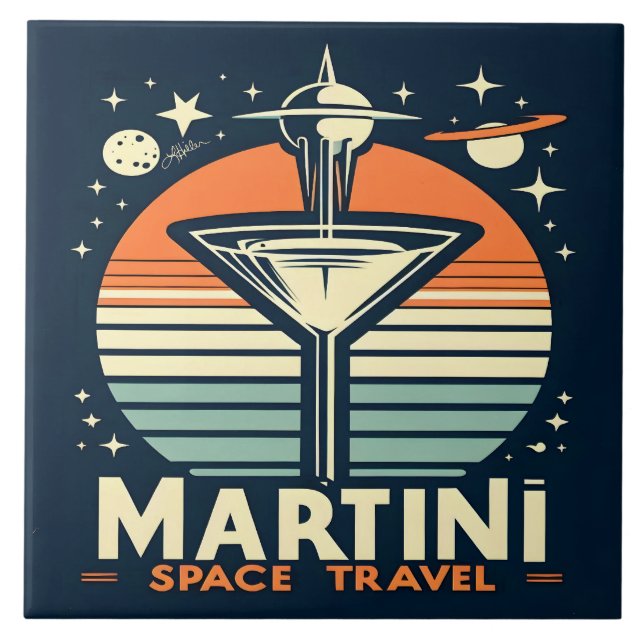 Carreau Martini Space Travel Lift Off Logo (Devant)