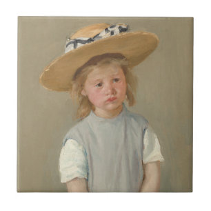 Carreau Mary Cassatt - Enfant en paille Casquette