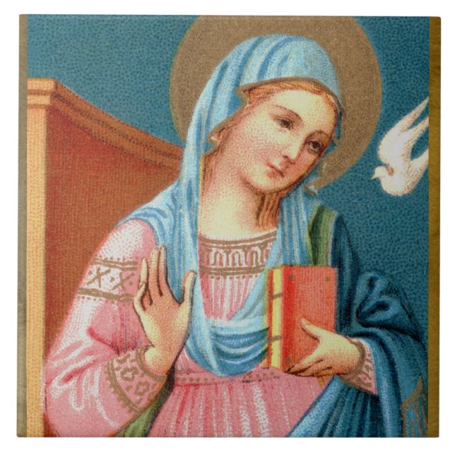 Carreau Mary, de l’Annonciation de F. Lippi (Détail; M 038 (Devant)