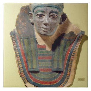Carreau Masque de maman, de pl stuccoed et peint de