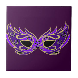 Carreau Masque masqué royal violet