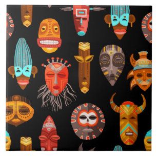 Carreau Masque tribal africain