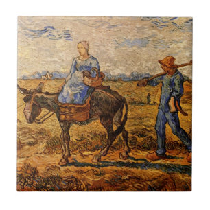 Carreau Matin, Couple de paysans par Vincent van Gogh
