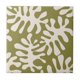 Carreau Matisse feuille vert