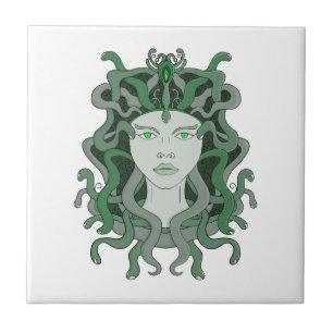 Carreau Medusa Gorgo Snake Gorgin Monster Mythologie grecq