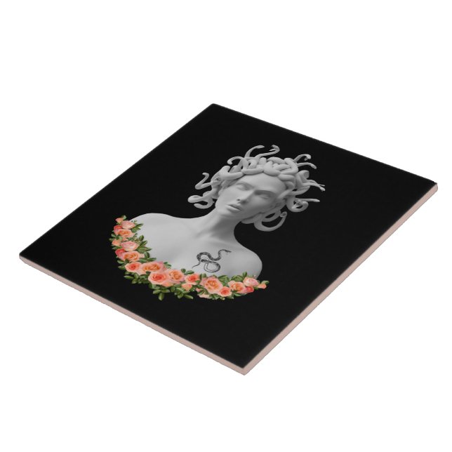 Carreau Medusa Gorgon Mythologie grecque (Côté)