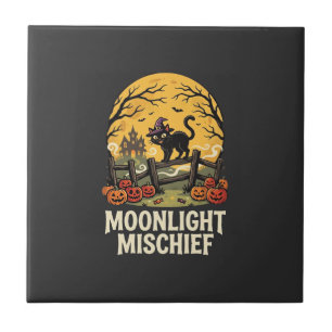 Carreau Méfait au Clair de Lune d'Halloween