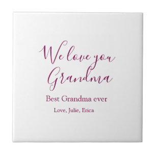 Carreau meilleure grand-mère toujours grands-parents cadea