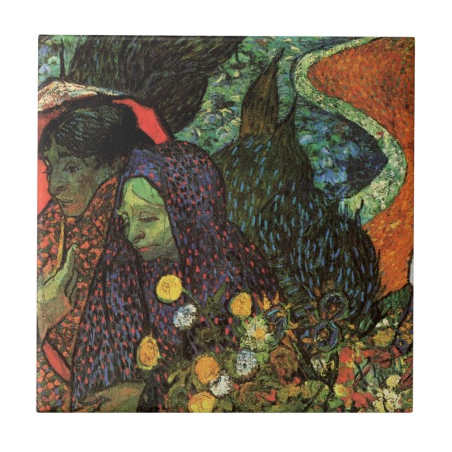 Carreau Mémoire du jardin à Etten par Vincent van Gogh (Devant)