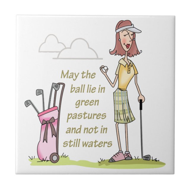 Carreau Mensonge dans les pâturages verts (Devant)