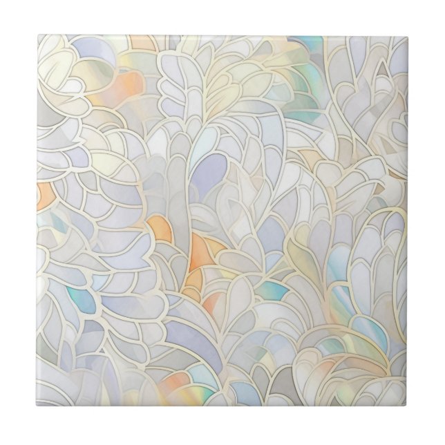 Carreau Mère blanche de perle (Devant)