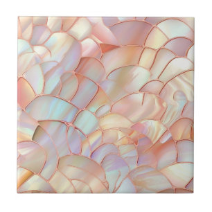 Carreau Mère d'or rose perle