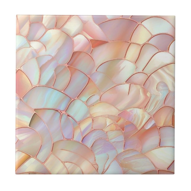 Carreau Mère d'or rose perle (Devant)