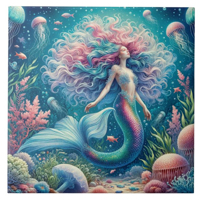 Carreau Mermaid's Dream - Euphoria Aquatique Carrelage en  (Devant)