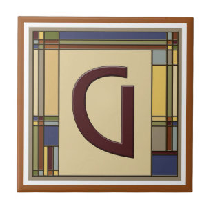 Carreau Merveilleux Arts & Métiers Géométrique G initial