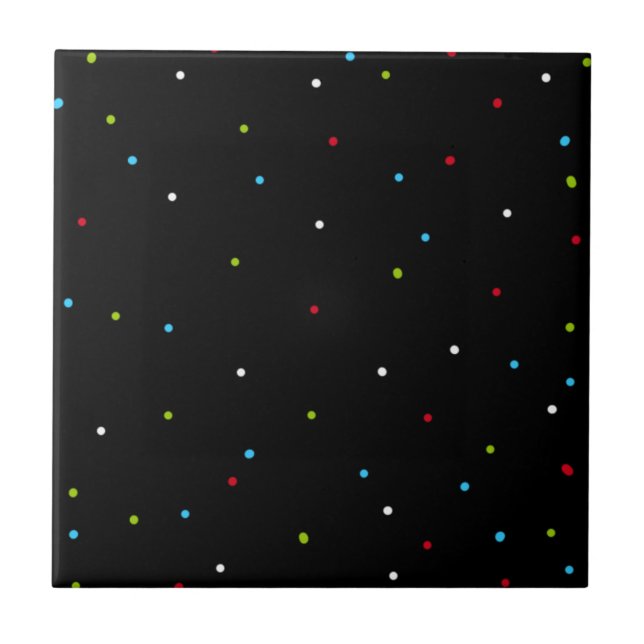 Carreau Minimalisme Art Abstrait Petits points (Devant)