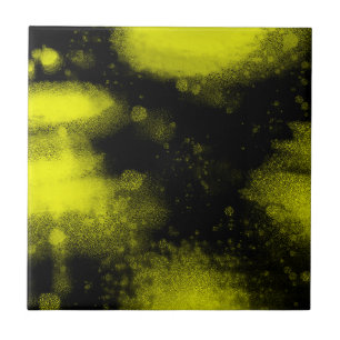 Carreau Minimalisme d'art Abstrait Jaune noir