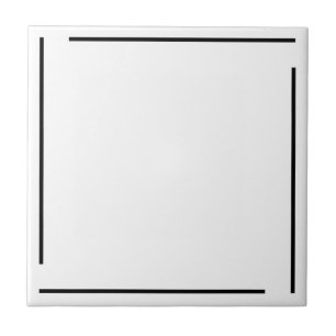 Carreau Minimaliste géométrique tendance Noir et blanc