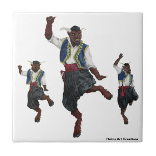 Carreau Minotaure grecque Danser Carrelage décoratif