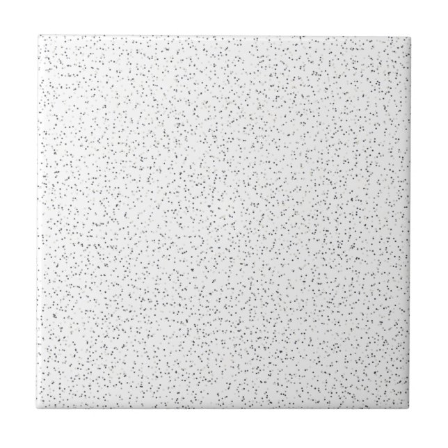 Carreau Minuscules points monochromes noirs, gris et crème (Devant)