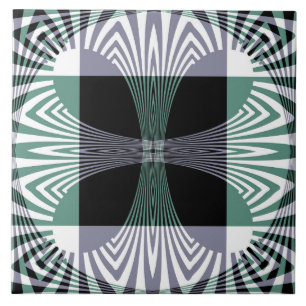 Carreau Mirage infini de verre à quatre pétales brillant M