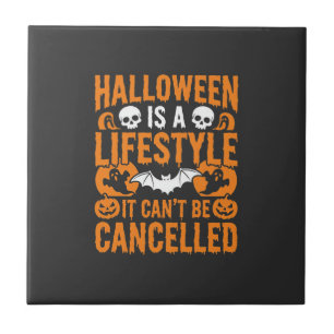 Carreau Mode de vie Halloween Chauve-souris effrayante Des