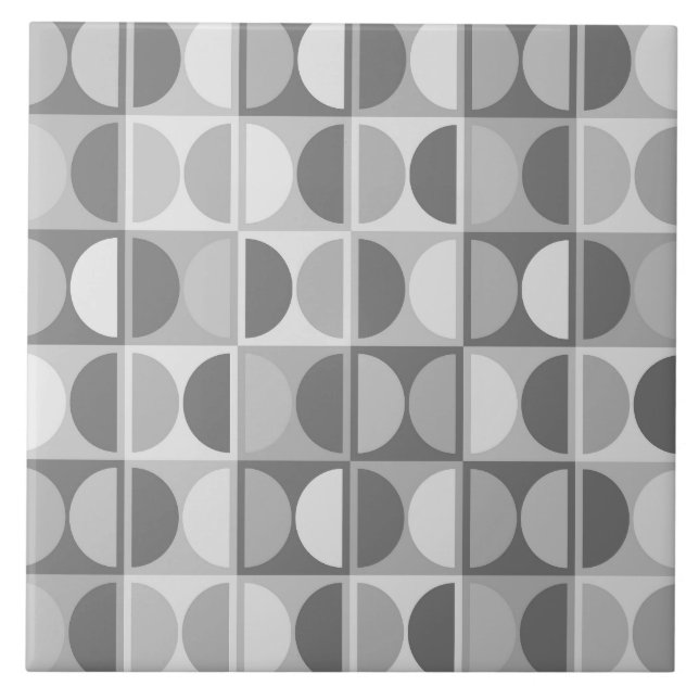 Carreau Modèle abstrait géométrique moderne du milieu du s (Devant)