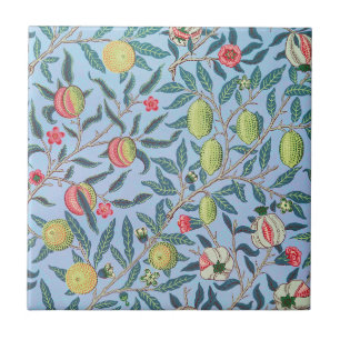 Carreau Modèle de fruit pastel grenade William Morris