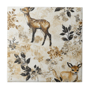 Carreau Modèle de nurserie Fawn Woodland