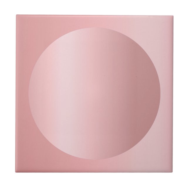 Carreau Modèle d'image rose Gold modifiable personnalisé (Devant)