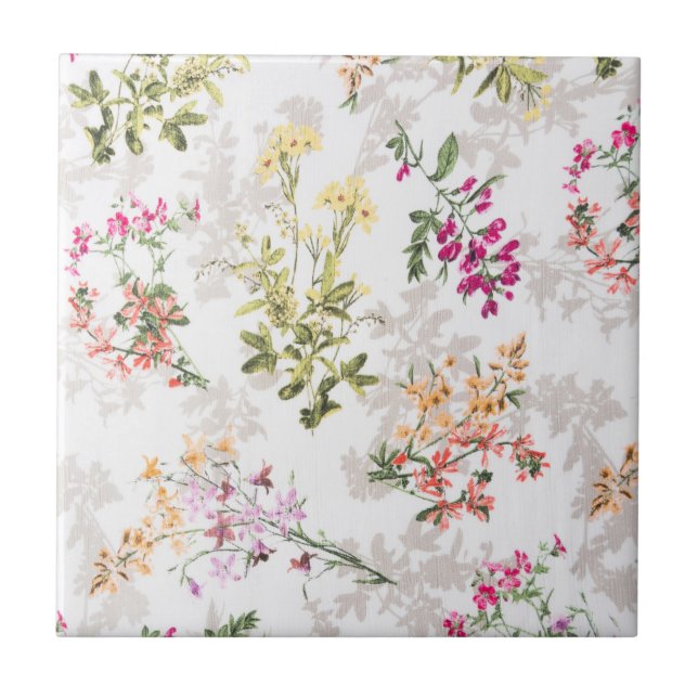 Carreau Modèle floral doux (Devant)