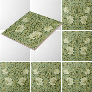 Carreau Modèle floral du Pimpernel Vintage William Morris