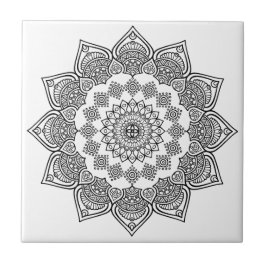 Carreau Modèle géométrique noir et blanc