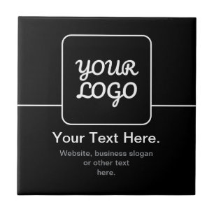 Carreau Modèle moderne pour votre logo Noir & Blanc