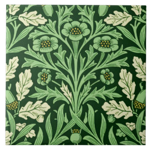 Carreau Modèle vintage de William Morris Acorn Oak Green