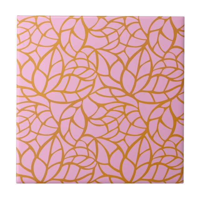 Carreau Modern Botanical Decorative Tile | Ceramic Tile (Devant)