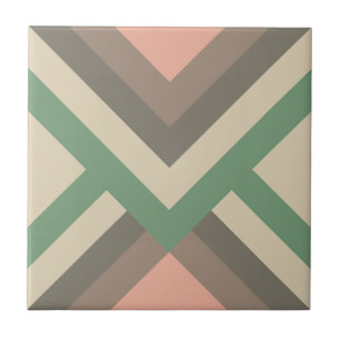 Carreau Moderne Géométrique Chic Couleurs Pastel