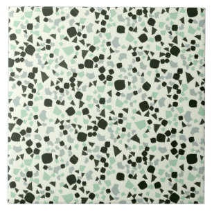 Carreau Moderne Simple Terrazzo Blanc Aqua Carrelage