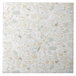 Carreau Moderne Simple Terrazzo Carrelage blanc