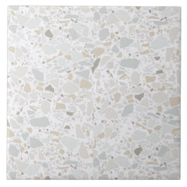 Carreau Moderne Simple Terrazzo Carrelage blanc