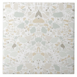 Carreau Moderne Simple Terrazzo Carrelage blanc