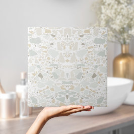 Carreau Moderne Simple Terrazzo Carrelage blanc