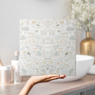 Carreau Moderne Simple Terrazzo Carrelage blanc