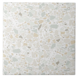 Carreau Moderne Simple Terrazzo Carrelage blanc
