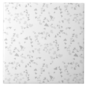 Carreau Moderne Simple Terrazzo Gris Carrelage blanc