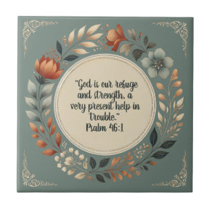 Carreau Modeste Verset Bible Wreath personnalisable