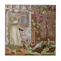 Mois d'août Polychrome Wedgwood Antique Repro