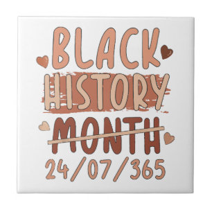 Carreau Mois de l'histoire des Noirs Afro Mélanine Femmes
