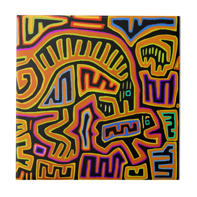 Carreau Mola Chaman Visions Peyote (Devant)